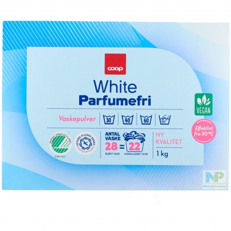 Coop "White" Waschpulver - für weiße Wäsche 22 WL