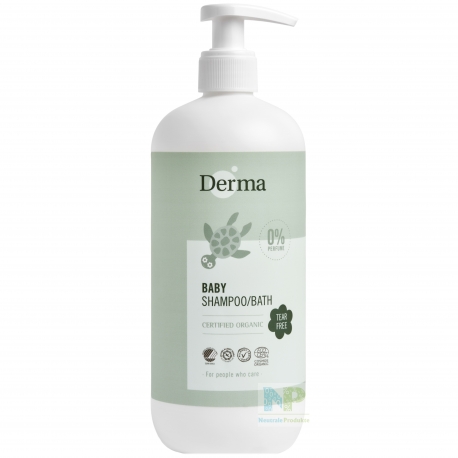 Derma Eco Baby Shampoo/Bad - für Körper & Haar - Vorratsflasche