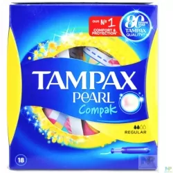 TAMPAX Tampons Pearl Compak Regular Normal 18 Stück