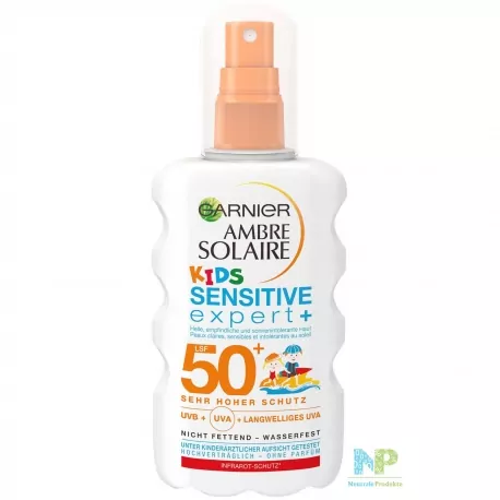 Garnier Ambre Solaire Kids Sonnenspray Sensitive expert LSF 50+ (SEHR HOCH) - für Kinder 200 ml