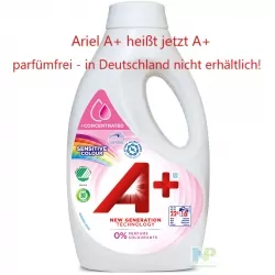 A+ Sensitive Colour - Flüssigwaschmittel Farbwäsche 16 WL 880 ml