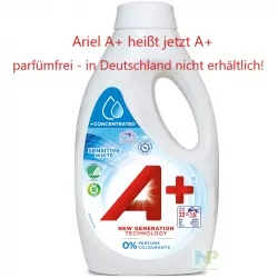 A+ Sensitive White - Flüssigwaschmittel Weiße Wäsche 16 WL 880 ml