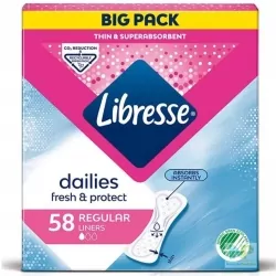 Libresse Dailies Fresh & Protect  Slipeinlagen 58 Stk.  Regular/Normal